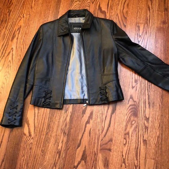 Adler Collection Jackets & Blazers - Black Leather Jacket S. New Zealand Lamb. Adler